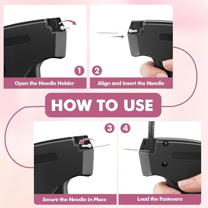 Stitch Gun for Clothes, Portable Handheld Tagging Gun for Clothing, Stitch - Image 5