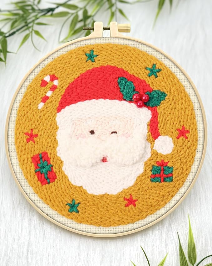 ERKOON Christmas Punch Needle Kit Adults Beginners, DIY Easy Christmas - Image 4