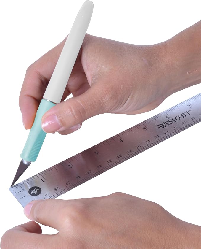 Westcott Precision Hobby Knife for Crafting and DIYs, Includes Four #11 - Image 4