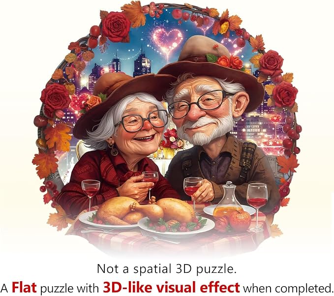 Romantic Grandma Grandpa Love Puzzles Adults Gifts - Image 9