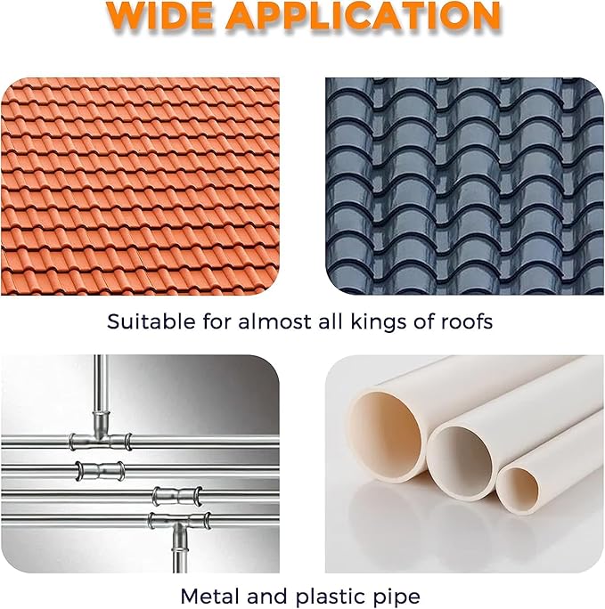 Giraffe Tools 5FT Heating Cable for Pipe with GFCI Heavy-Duty, Self-Regulating, Freeze Protection for Roof, Plastic and Metal Water Pipes 120V 53W, Down to -40℉ (5FT with GFCI)