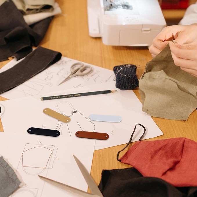 60pcs Handmade PU Leather Tags - Image 5