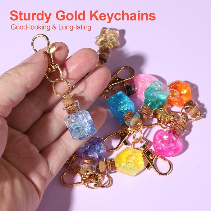 LEOBRO 240PCS Lobster Claw Clasps and Key Rings, Metal Key Chains, Jewelry - Image 4
