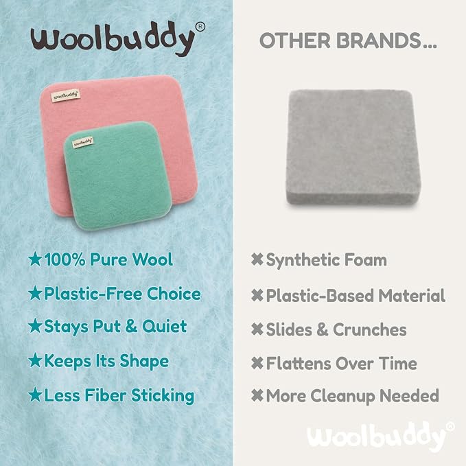 Woolbuddy Wool Felting Pad 6 x 6 x 1.5 Inch, Durable Needle Felting Mat - Image 5