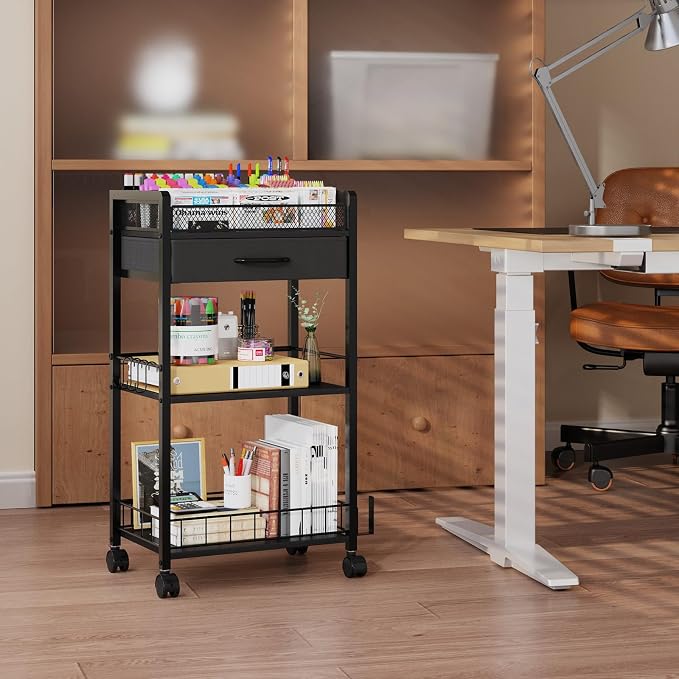 Homsorout 3 Tier Rolling Cart - Image 7