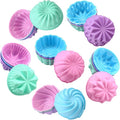 To encounter Silicone Cupcake Baking Cups, Food Grade Non-Stick Muffin Liners by Toencounter