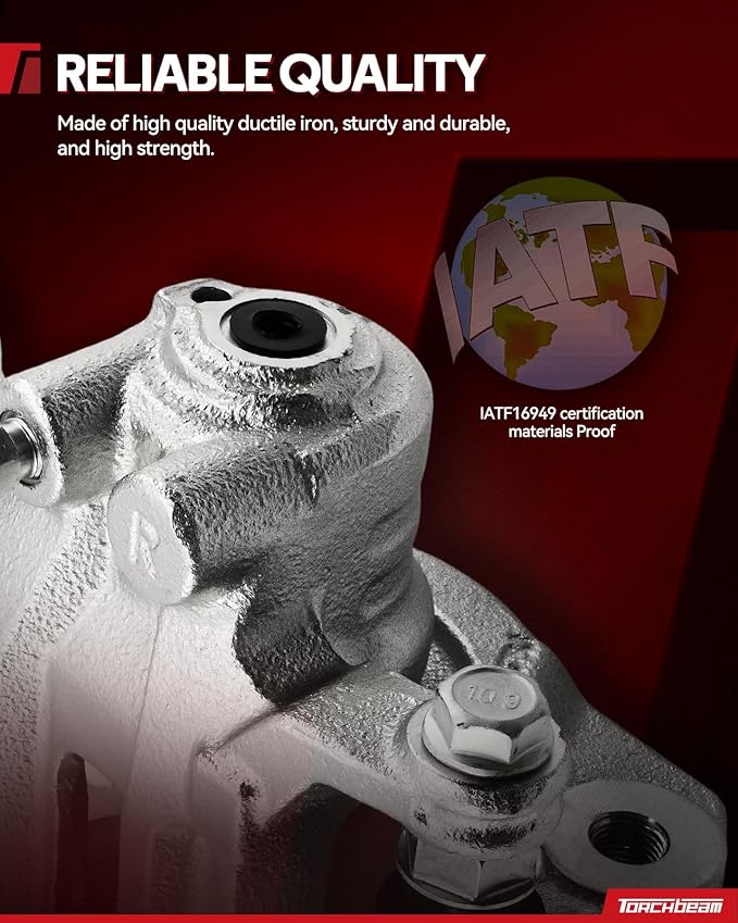 Torchbeam Brake Caliper for Chevrolet Silverado 1500 1999-2006, Chevrolet Silverado 2500 HD 2001-2010, GMC Sierra 1500 1999-2006, Chevrolet Tahoe, Front Left or Rear Right Caliper Replace # 18P4729