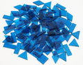 Large Textured Transparent Mosaic Tiles, 200G Vibrant 4 Shapes Stained Glass by Unknown