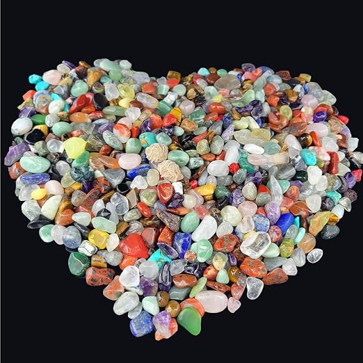 400Pcs+ Gemstones and Crystals Set, 30Kinds+ Bulk Tumbled Chps Crystals - Image 2