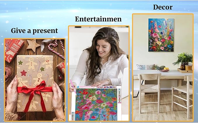 Ausanrl Wild Flowers Square Diamond Painting Kits - Image 7