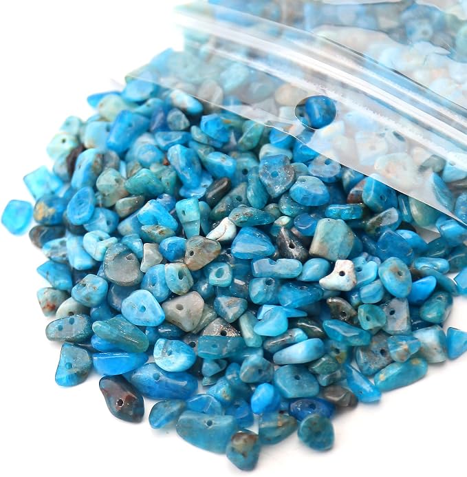 456 PCs Natural Chip Stone Beads, 5-8mm Irregular Multicolor Gemstones Loose - Image 2