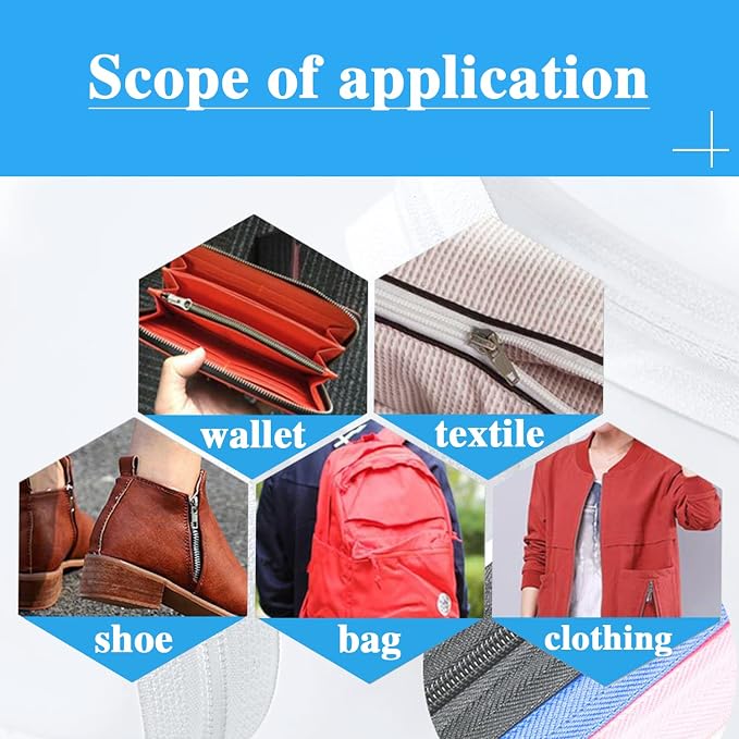 Sawoake 10 Yards Bulk Zipper, DIY Sewing Replacement - Image 5