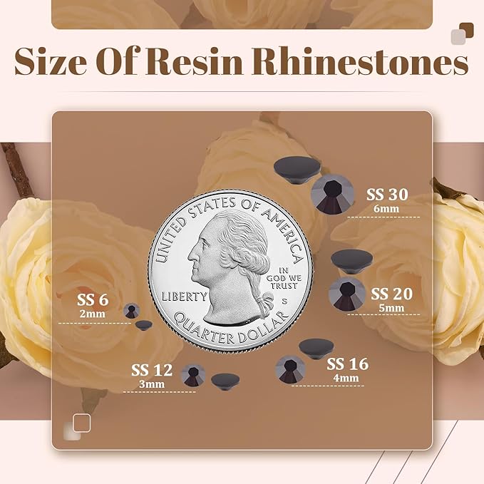 4000PCS 5mm Resin Rhinestones Bulk - Image 3