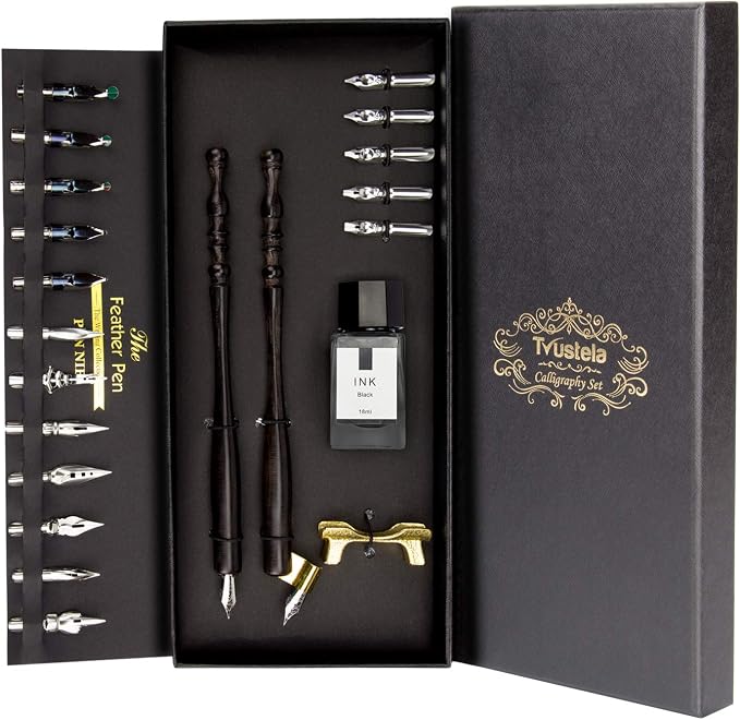 Calligraphy Set for Beginners, Dip Pen Set by Trustela