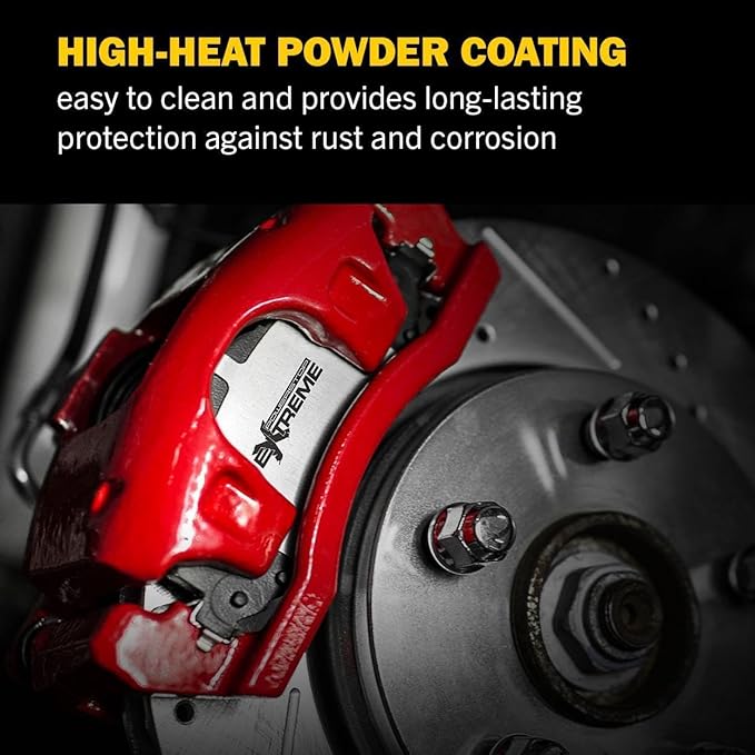 Power Stop Front S2660 Pair of High-Temp Red Powder Coated Calipers