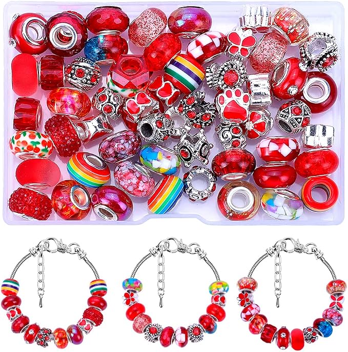 European Large Hole Spacer Charm Beads - Image 2