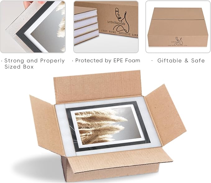 ArtbyHannah Gallery Wall Frame Set, 8 Pack Picture Frames Collage Wall Art Decor - Image 6