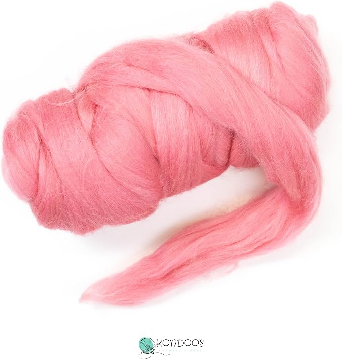 Kondoos Colored Natural Wool roving, 8 OZ. Best Wool - Image 2