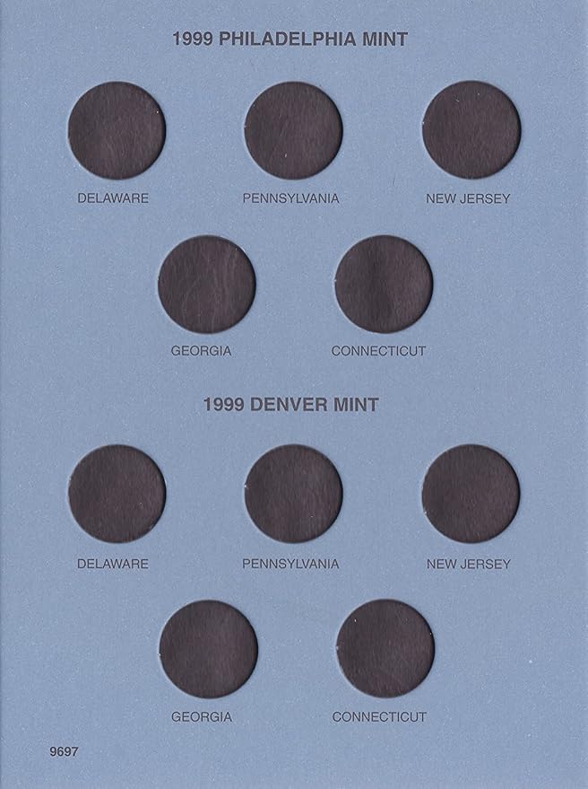 Whitman US Washington Statehood Quarter Coin Folder Volume 1 1999 – 2001 P & D - Image 2