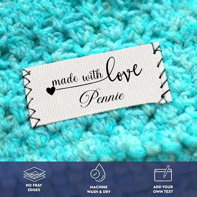 Custom Cotton Tags Fabric Labels, Personalized Sewing Labels - Image 3