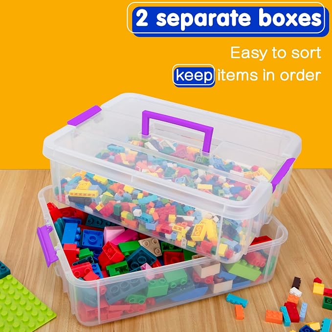 TERGOO 2 Layer Plastic Storage Containers - Image 3