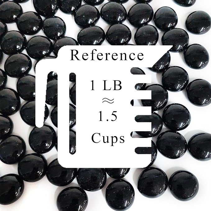 FANTIAN 1lb Black Glass Marbles - Image 3