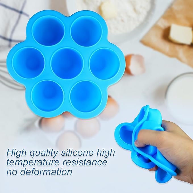 3 Pack Silicone Air Fryer Egg Bite Mold - Image 3