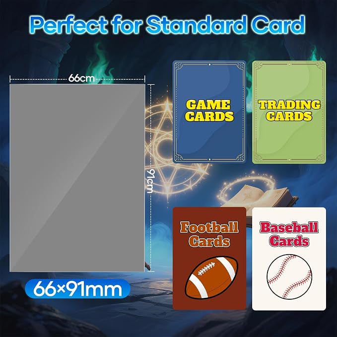 500 Count Card Sleeves, Matte Magic Card Sleeves, Smooth Shuffle & Tear - Image 5