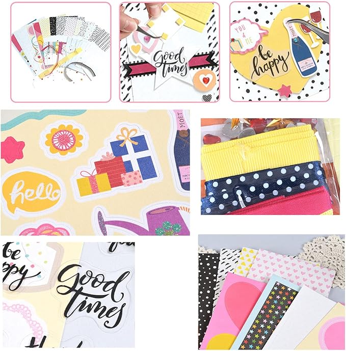 Huralona Handmade DIY Greeting Card Kits includes 16 Blank Cards 16 Colorful - Image 6