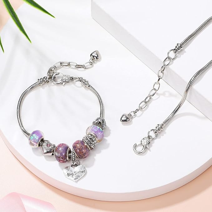 Hicarer 27 Pieces Snake Charm Bracelet Chain Adjustable Charm Bracelet Chain - Image 7