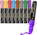 Celepen Window Chalk Markers for Cars Glass Washable, 8 Colors Metallic Jumbo by Celepen