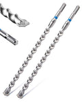 toolant SDS Plus Rotary Hammer Drill Bits Set for 5/8" x12inch 2pcs,Carbide Tipped 2-Cutter for Concrete,Masonry and Brick