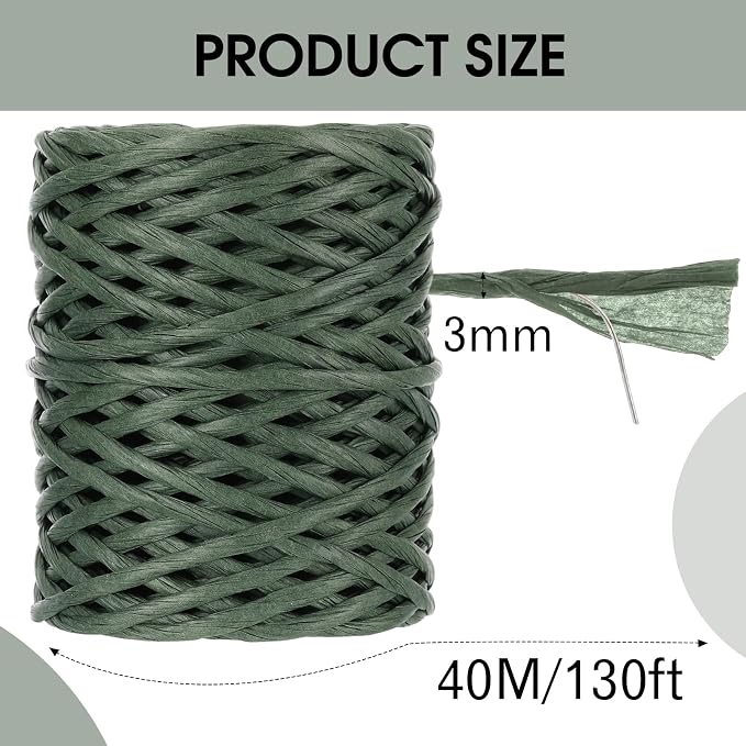 Syhood 130 Feet Floral Wire Rustic Vine Bind Wire - Image 2