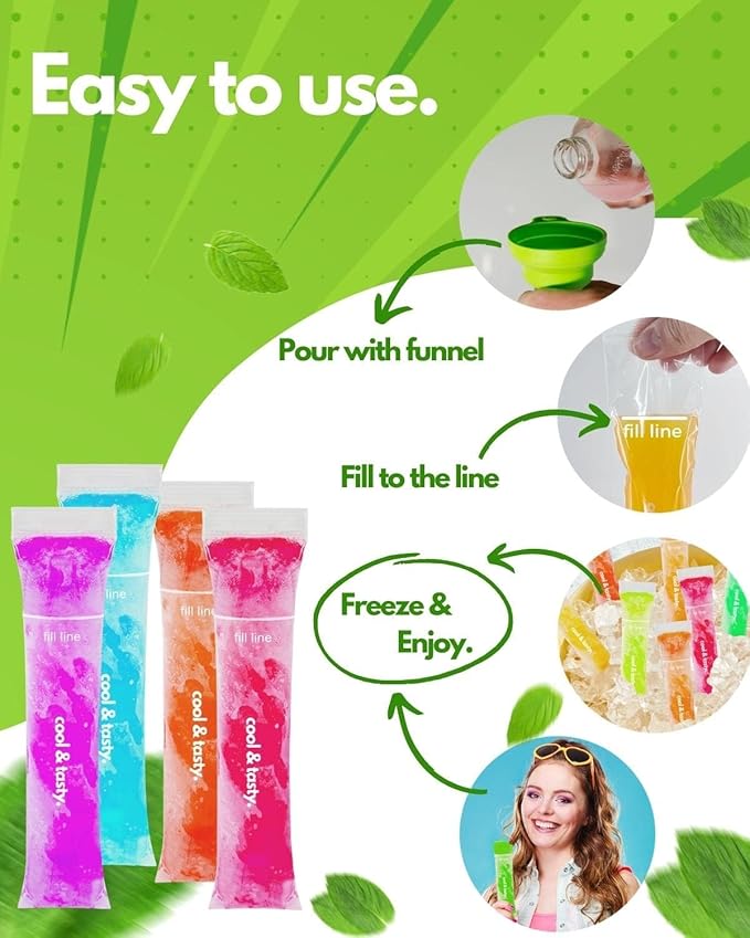 ANSMIO 150 Disposable Popsicle Mold Bags - Image 4