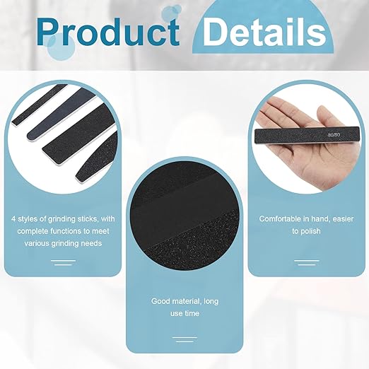 Honoson 60 Pcs Sanding Sticks for Plastic Models Set Include 30 Polishing - Image 4