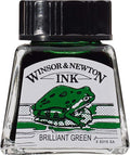 Winsor & Newton Drawing Ink, 14ml Bottle, Brilliant Green by WinsorNewton