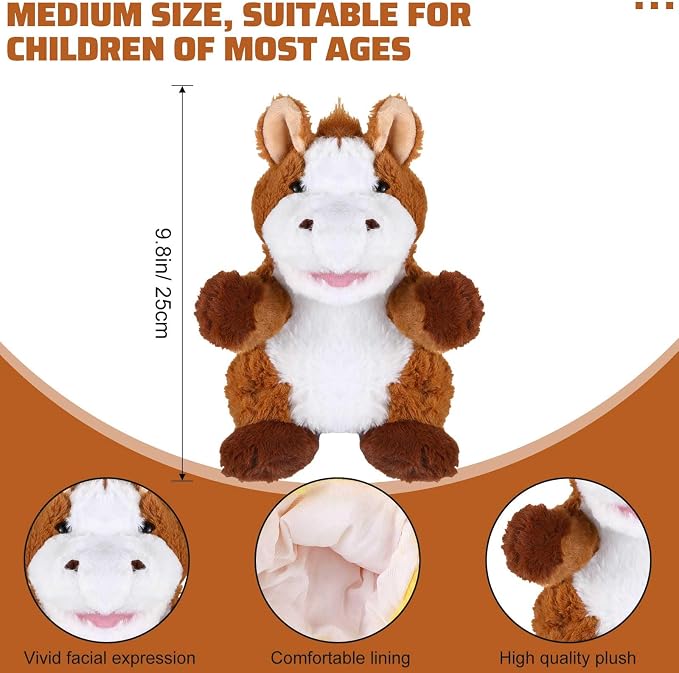 Liliful 6 Pieces Animal Hand Puppets Kids Hand Puppets - Image 2