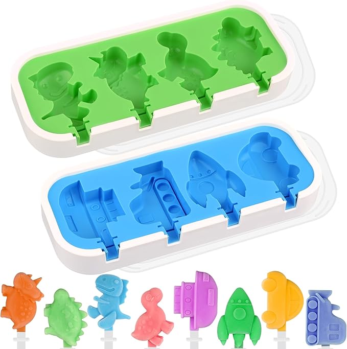 WMKGG Mini Cartoon Silicone Popsicle Molds by Focusonthekitchensupplies