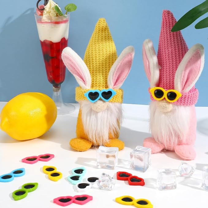 JUNEBRUSHS 80PCS Mini Resin Sunglasses, Cute Miniature Sunglasses - Image 4