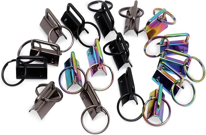 Key Fob Hardware, Key Lanyard, Keychain Making Kit Crafts DIY Supplies - Image 9