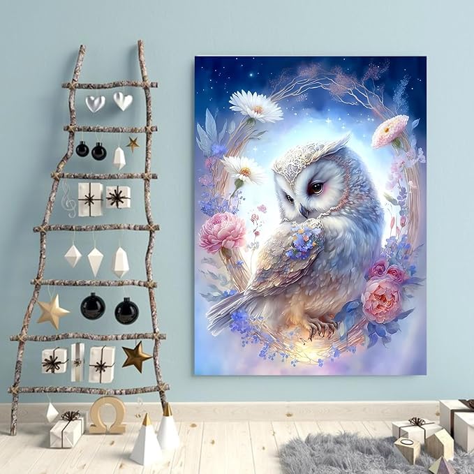 VeGuude Diamond Art Kits for Adults, Full Drill Owl Diamond Painting Kits for - Image 7