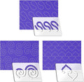 Kapyoo 3Pcs Free Motion Quilting Rulers and Templates Set Quilting Templates by Kapyoo
