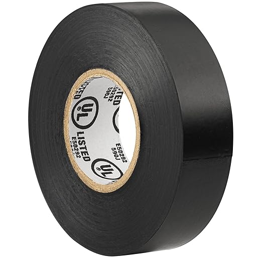 Black Electric Tape, Professional Grade 3/4 inch x 66ft, PVC Electrical Insulating Tape for All Weather, U/L Approved, Waterproof, Home Improvement Electrical Equipment, Pack of 20