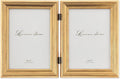 Lawrence Frames 5x7 Hinged Double Sutter Burnished Gold Picture Frame by LawrenceFrames