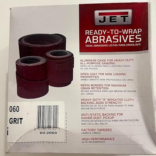 JET 22" Ready-to-Wrap Sandpaper, 60 Grit (60-2060)