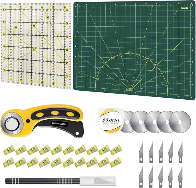 39 Pcs Rotary Cutter Set by HeadleyTools