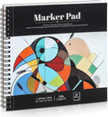 50 Sheets Marker Paper Pad, 7.6×7.6 Inch Bleedproof Art Sketch Pad, 73lb/120gsm by Prudiut