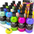 Nicpro 20 Colors Iridescent Acrylic Paint, 8.45oz / 250ml Large Bulk Metallic by Nicpro