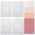 Geiserailie 4 Pcs Embossing Folders 2d/3D Embossing Machine Template Paper Card by Geiserailie