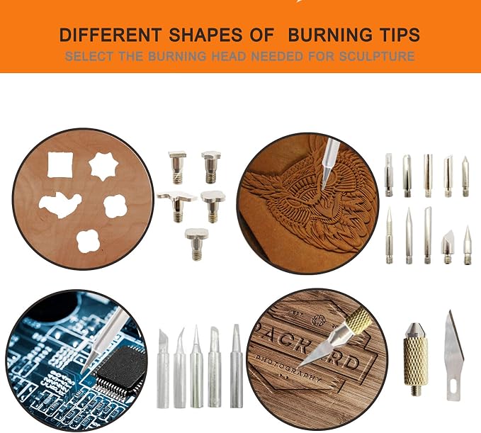 Wood Burning Kit, 110 Pieces Wood Burning Tool - Image 4
